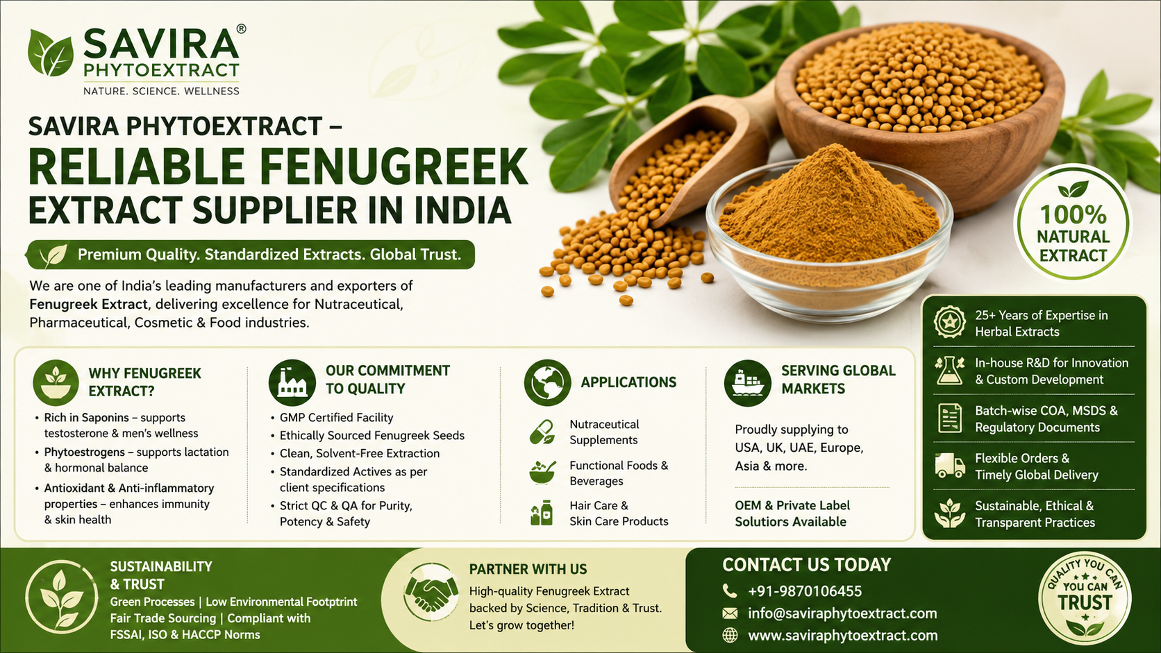 Fenugreek Extract Manufacturer in india